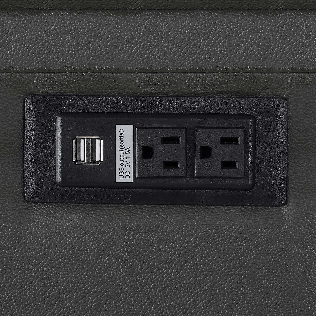 RelaxALounger "Verona" Euro Lounger in Grey Bonded Leather EBTH